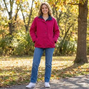 Pacific Trail Jacket Womens L Pink Utility Classic Hiking Outdoor Retro Vintage